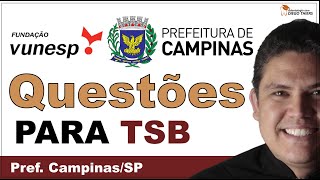 RESOLUÇÃO DE QUESTÕES PARA TÉCNICO EM SAÚDE BUCAL TSB CONCURSO CAMPINASSP 2022 BANCA VUNESP [upl. by Bertine]