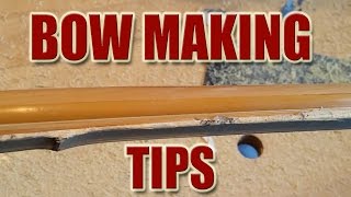 QUICK BOW MAKING TIPS aspects of rebacking a Longbow [upl. by Ocirnor]