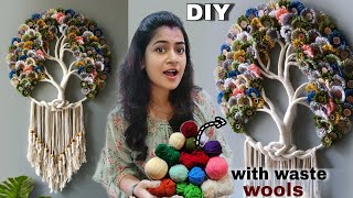 Waste Wool Macrame Dream catchers ASMR  Trash to treasure home decor [upl. by Yeldar]