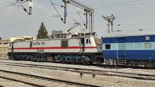 II CRS Inspection II First Electric Locomotive Leaving Mahabubnagar Station for Speed Trial [upl. by Aikit823]