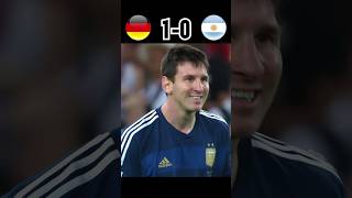 Germany 🆚 Argentina 10 FIFA World Cup 2014 Final Match Highlights football shorts youtube [upl. by Zaremski]