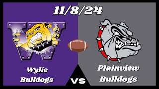 Wylie Bulldogs vs Plainview Bulldogs Texas High School Football Clash [upl. by Miner447]