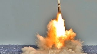 Royal Navy Test Launches Trident II Nuclear SLBM HD [upl. by Adar]