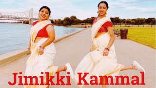 Jimikki Kammal  Dance Cover by Tanisha amp Swetha [upl. by Rafaela]