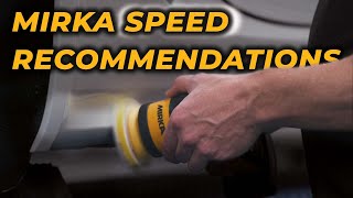 What Speed is Best For the Mirka Polisher [upl. by Hershell]