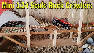 124 Mini Rock Adventure Scale Crawler Course Paddlesworth Rc Trail 4x4 Action  Axial JUST BUILT [upl. by Arul]