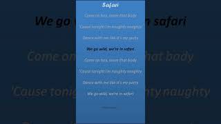 Safari  Serena Lyrics lyrics safari serena songlyrics shorts [upl. by Wie]