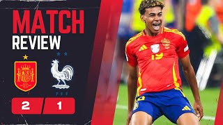 MATCH REVIEW SPAIN VS FRANCE 21 OLMO LEAD SPAIN TO THE FINAL EURO AFTER RECORDBREAKING YAMAL GOAL [upl. by Hoang]