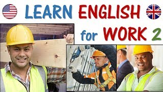 ENGLISH for Work 2  Construction Builder labor drywall mason  EASY words and phrases [upl. by Sabella]