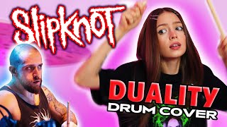 Slipknot  Duality  Drum Cover by Kristina Rybalchenko [upl. by Suivatnod326]