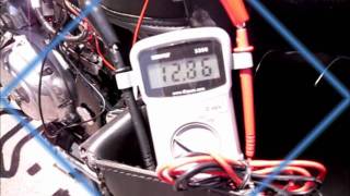 Testing Alternator Output and Battery Voltage of Royal Enfield Motorcycle G5 [upl. by Pickard]