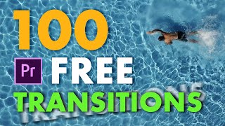 100 FREE Smooth Transitions for Adobe Premiere Pro [upl. by Erdnaet]