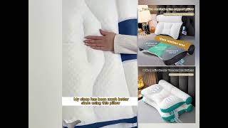 Comfortable goose down pillow for sleep enhancement and cervical protection [upl. by Eirojram277]