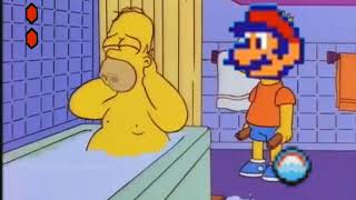 Bart hits Homer with a Chair but its Super Mario Bros 2 [upl. by Anolahs]