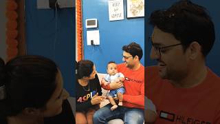 Cute baby video daddys birthday celebration papa birthday wish  newborn photoshoot ramvardan [upl. by Perlie]