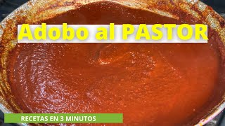 Adobo para TACOS al PASTOR  Recetas en 3 minutos [upl. by Weisbart]