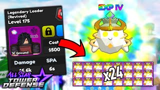 Extreme EXP Raid Ft 6 Star Madara 3 Units Only  All Star Tower Defense Roblox [upl. by Wetzel]