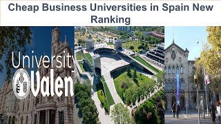 CHEAP BUSINESS UNIVERSITIES IN SPAIN NEW RANKING [upl. by Oringas798]