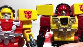 Transformers Legacy Evolution POWERLINX HOT SHOT and JOLT Review [upl. by Fisch866]