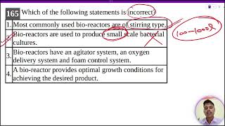 Which of the following statements is incorrect1 Most commonly used bioreactors are of stirring [upl. by Rhett]