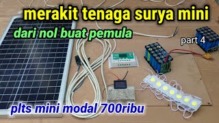 merakit panel surya buat pemula dari baterai 18650 [upl. by Bolt]