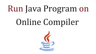 How to run a Java program on Online Compiler [upl. by Drofiar]