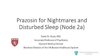 Prazosin for PTSD Sleep Disorders [upl. by Aehsrop134]