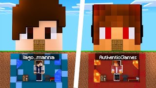 🏠 BASE AUTHENTIC GAMES REVERSO vs BASE IAGOMANNA no MINECRAFT  QUAL É A MELHOR 🏠 [upl. by Noda311]