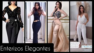 MONOSJUMPSUITROMPERS ENTERIZOS ELEGANTES PARA FIESTA 2022 moda2022 tendencia2022 vestidos [upl. by Oirretno]