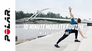 10Minute Spine Mobility Routine At Home Full Body Follow Along  Polar Workout [upl. by Williamsen252]