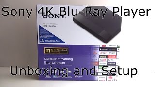 Sony BluRay Player with 4K Upscaling Unboxing and Setup [upl. by Einavoj]