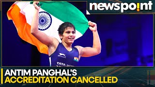 Paris Olympics 2024 Indias Antim Panghal sent back home after security breach  WION Sports [upl. by Ynaffet]