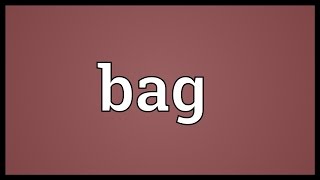 Bag Meaning [upl. by Serrano]