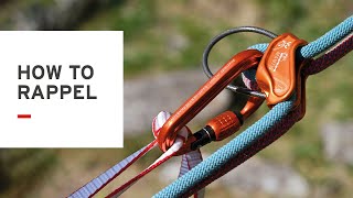 Learning to Trad Climb Part 5  How to abseilrappel [upl. by Lucias562]