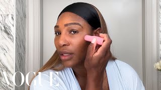 Serena Williamss Simple Skincare Routine amp Thick Brow Trick  Beauty Secrets  Vogue [upl. by Reniti]