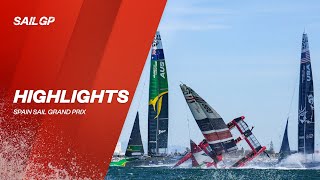 Spain Sail Grand Prix Highlights  SailGP [upl. by Peatroy]