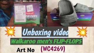 Unboxing Mens Walkaroo flip flopArt No WC426938full videofootwear [upl. by Baylor]