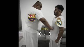 Real Madrid vs BARCELONA fypシ゚viral football soccerplayer edit shorts short soccer 😂😂funny [upl. by Chrotoem735]