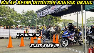 BALAP RESMI 201M‼️ZX25R vs YAMAHA R3 SIAPA PEMENANG NYA [upl. by End]