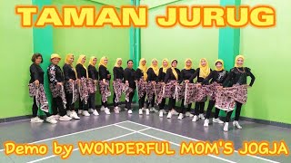 TAMAN JURUG  LINE DANCE  CHOREO BY ROOSAMEKTO MAMEK INAOKT 2023  DEMO BY WONDERFUL MOMS JOGJA [upl. by Lissner635]