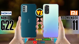 NOKIA G22 VS XIAOMI REDMI NOTE 11 FULL SPECIFICATIONS COMPARISON [upl. by Iveel483]