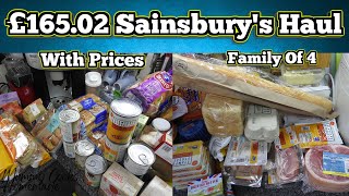 £16502 Sainsburys Haul With Prices  June 2024 [upl. by Idalla564]