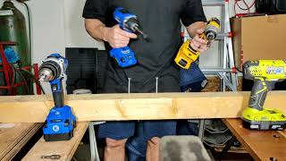 Kobalt vs DeWalt vs Ryobi Cordless Impact Driver Shootout [upl. by Kemble]