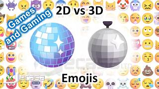 Emoji Meanings 2D vs 3D Emojis Part 32  Games and Gaming Noto vs Fluent Emojis Learning English [upl. by Ifok919]