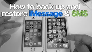 HowTo backup and restore SMS amp iMessages on a clean install [upl. by Else619]