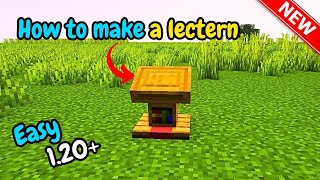 How to make a lectern in minecraft 2024 [upl. by Canotas]