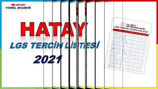 HATAY EN İYİ LİSELER LGS 2021 [upl. by Danielson]