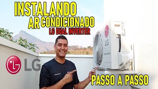 Vídeo Aula  Como Instalar Ar Condicionado Split LG Dual Inverter Corretamente  Passo a Passo [upl. by Naerb]