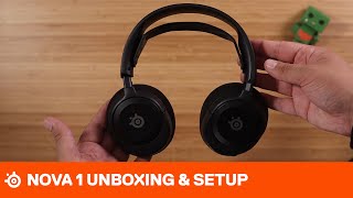 SteelSeries Arctis Nova 1 Unboxing and Setup [upl. by Eyahc800]