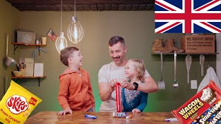 American Family Tries British Snacks [upl. by Imray]